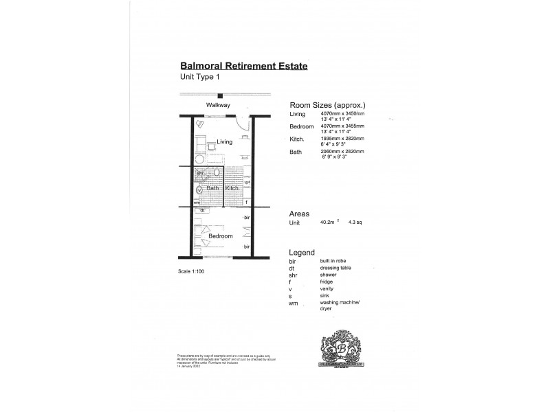 34/800 Lower North East Rd, Dernancourt SA 5075 Floorplan