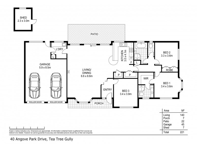 40 Angove Park Drive, Tea Tree Gully SA 5091 Floorplan