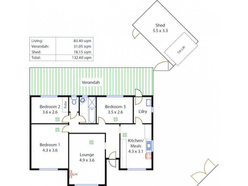 15 Hugh Avenue, Para Hills West SA 5096 Floorplan
