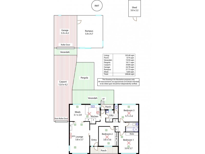 20 Greensview Road, Banksia Park SA 5091 Floorplan