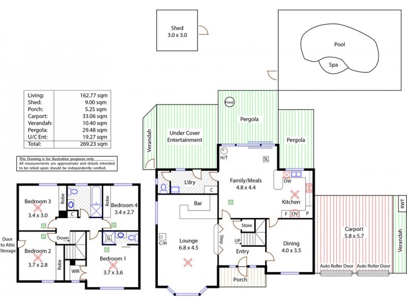 23 Grasslands Court, Wynn Vale SA 5127 Floorplan