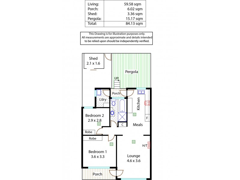 Unit 2/21 Dewer Avenue, Ridgehaven SA 5097 Floorplan