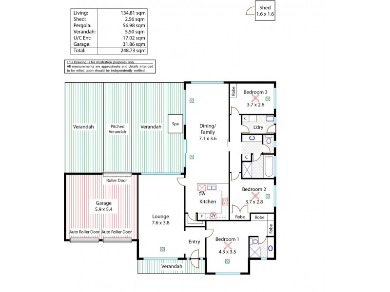 11 Keith Lewis Court, Wynn Vale SA 5127 Floorplan
