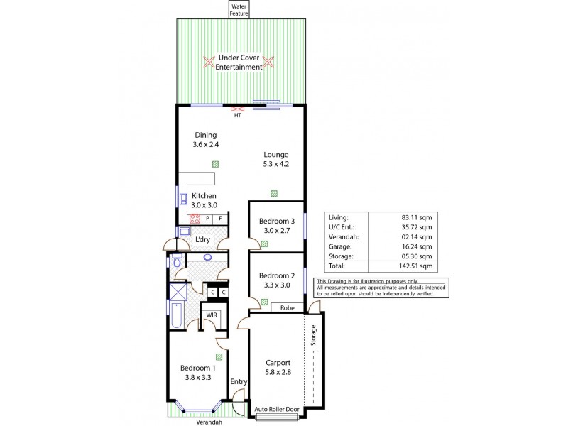 3 Schirripa Court, Salisbury Downs SA 5108 Floorplan