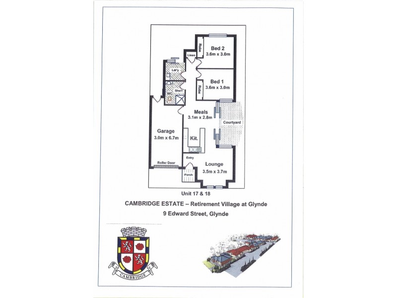 Unit 17/9 Edward Street, Glynde SA 5070 Floorplan