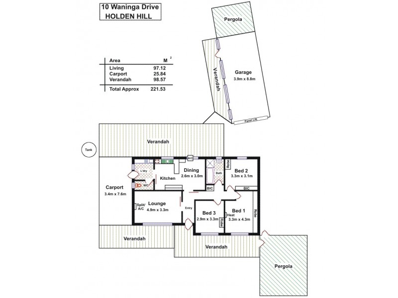 10 Waninga Drive, Holden Hill SA 5088 Floorplan