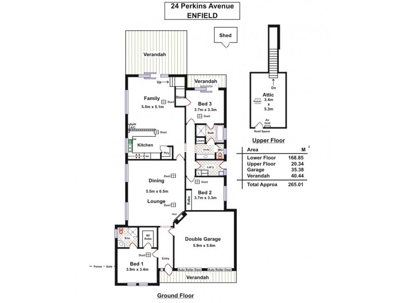 24 Perkins Avenue, Enfield SA 5085 Floorplan