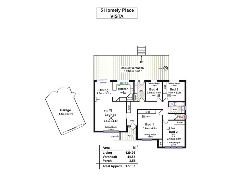 5 Homely Place, Vista SA 5091 Floorplan