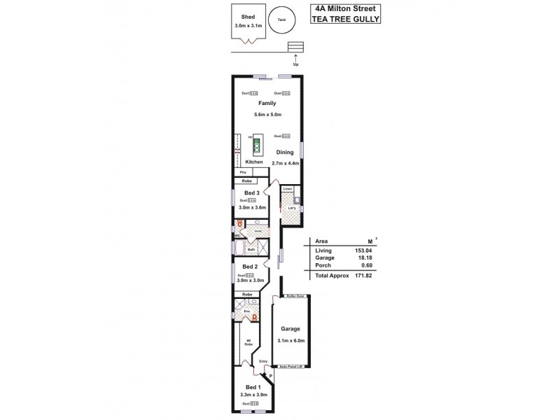 4a Milton Street, Tea Tree Gully SA 5091 Floorplan