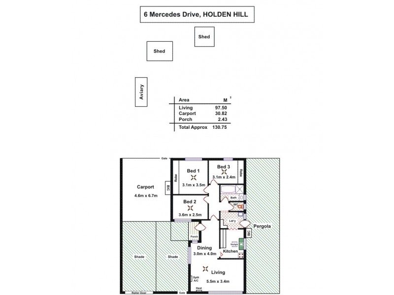 6 Mercedes Drive, Holden Hill SA 5088 Floorplan
