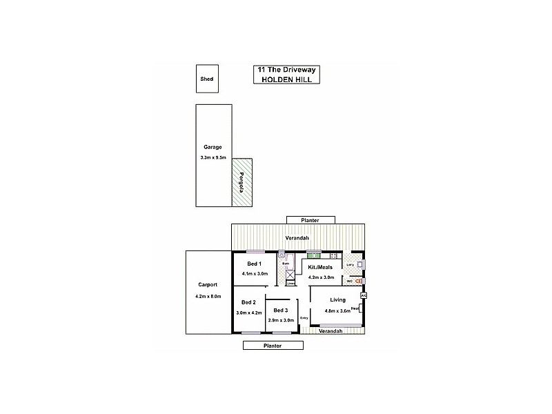 11 The Driveway, Holden Hill SA 5088 Floorplan