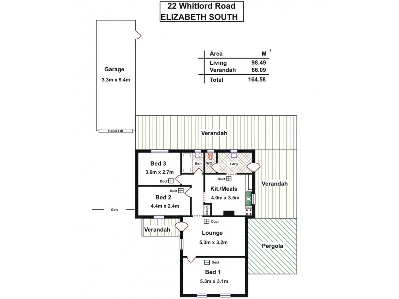 22 Whitford Road, Elizabeth South SA 5112 Floorplan