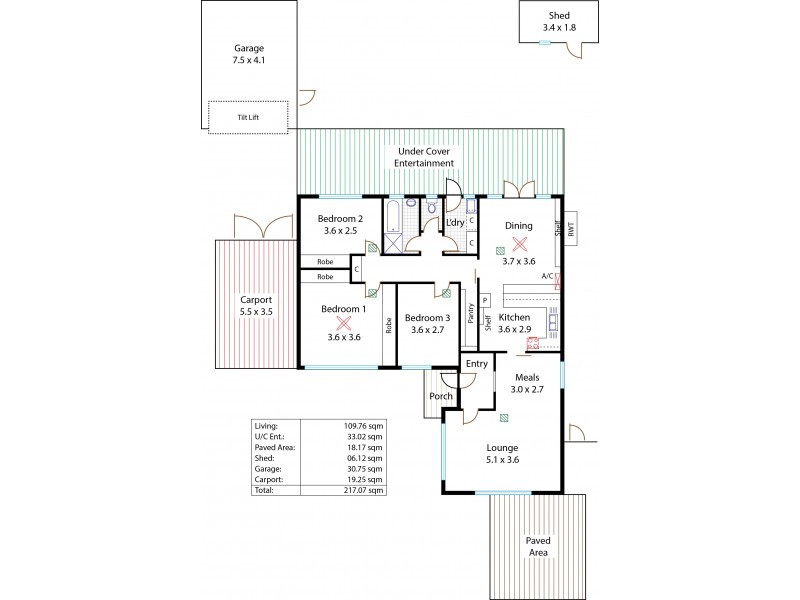 18 Elsworth Drive, Banksia Park SA 5091 Floorplan