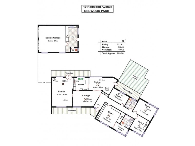 10 Redwood Avenue, Redwood Park SA 5097 Floorplan