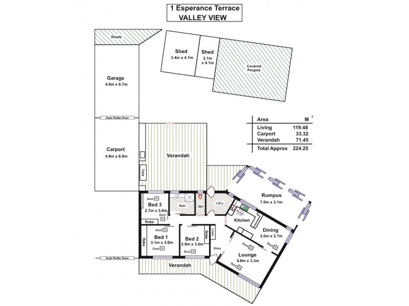 1 Esperance Terrace, Valley View SA 5093 Floorplan