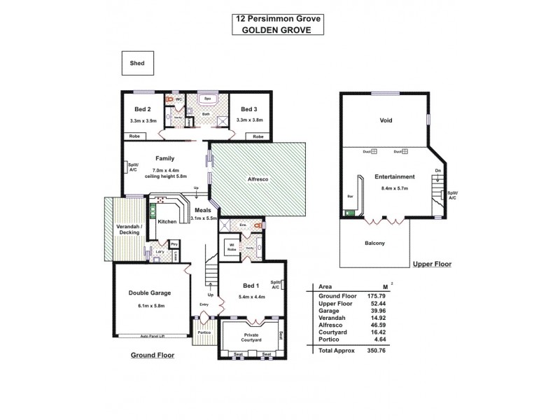 12 Persimmon Grove, Golden Grove SA 5125 Floorplan