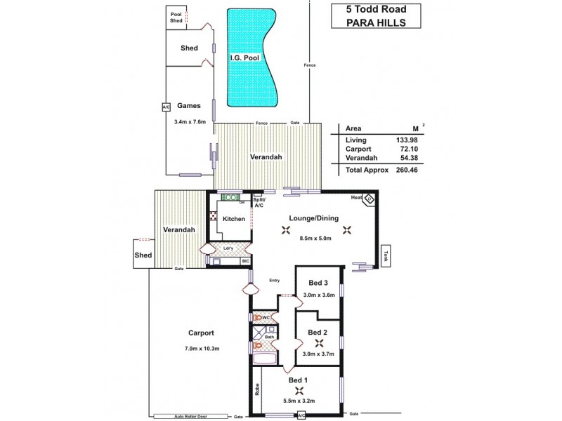 5 Todd Road, Para Hills SA 5096 Floorplan
