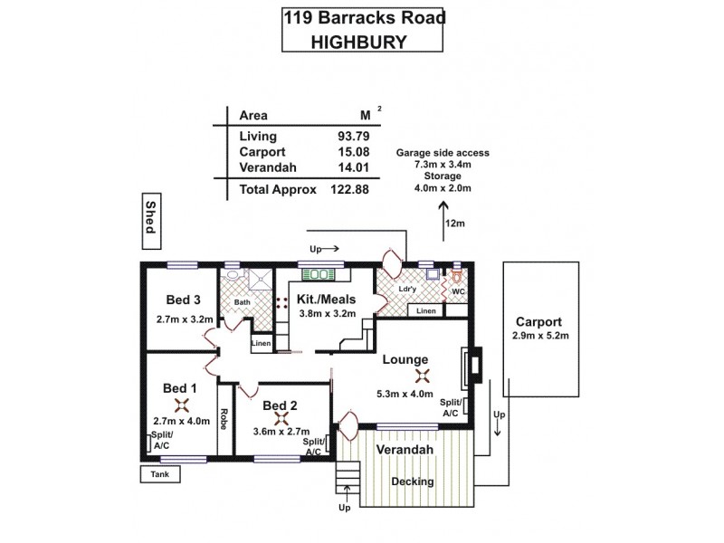 119 Barracks Road, Highbury SA 5089 Floorplan