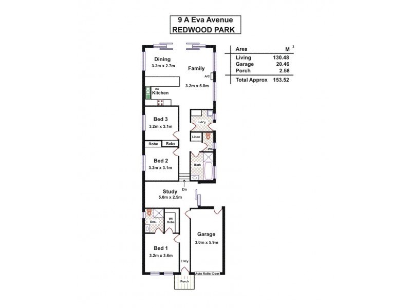 9a Eva Avenue, Redwood Park SA 5097 Floorplan