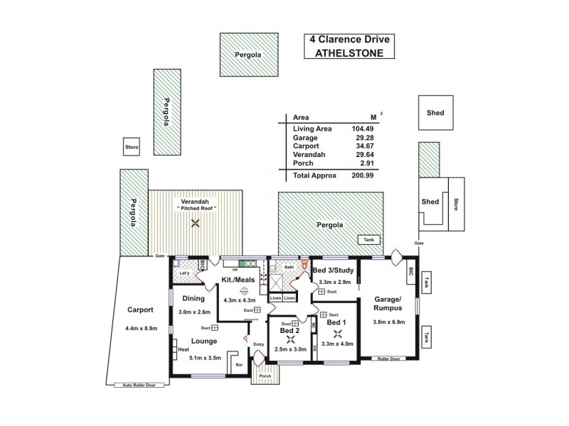 4 Clarence Drive, Athelstone SA 5076 Floorplan