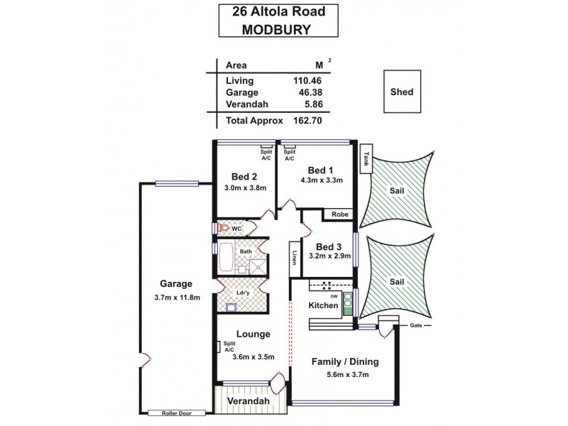 26 Altola Road, Modbury SA 5092 Floorplan