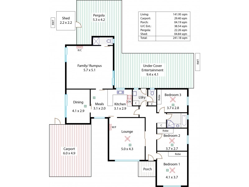 4 Peenar Grove, Dernancourt SA 5075 Floorplan