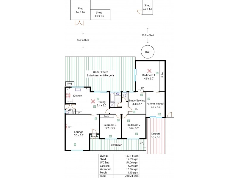 7 Destroyer Street, Salisbury Heights SA 5109 Floorplan