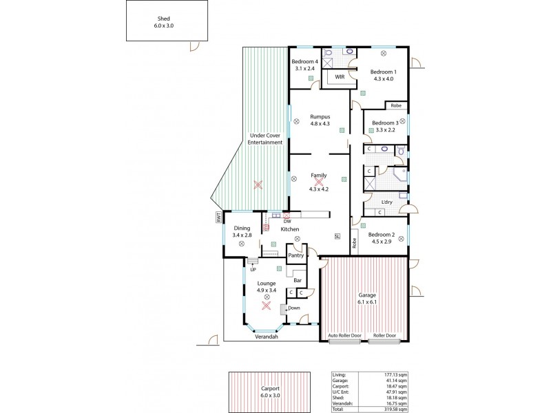 16 Halcyon Avenue, Greenwith SA 5125 Floorplan