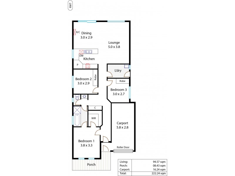 5 Ayling Street, Smithfield Plains SA 5114 Floorplan