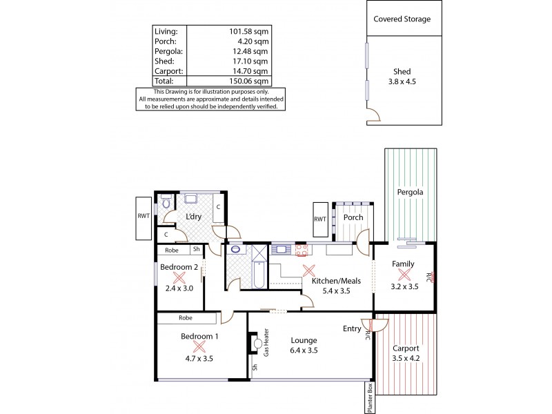 3 Susan Street, St Agnes SA 5097 Floorplan