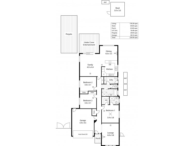 7 Mueller Drive, Evanston Park SA 5116 Floorplan