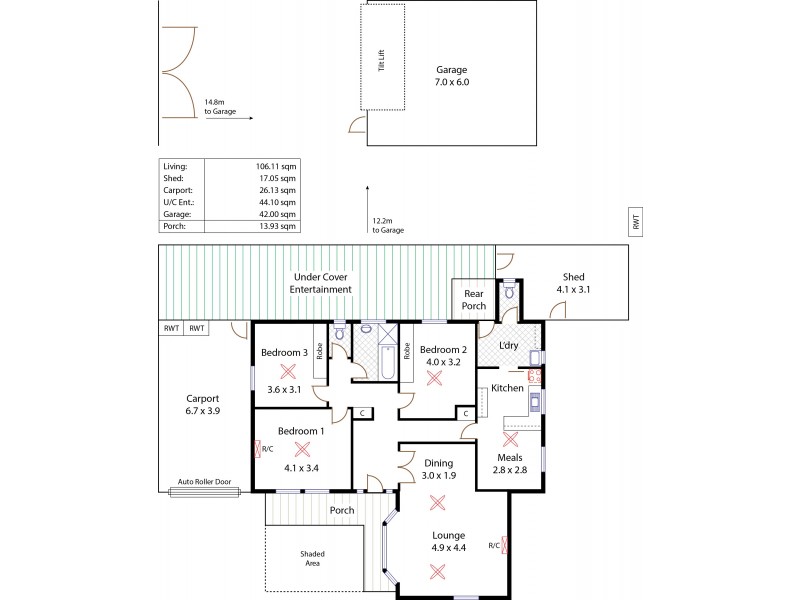 1 Jury Avenue, Rostrevor SA 5073 Floorplan
