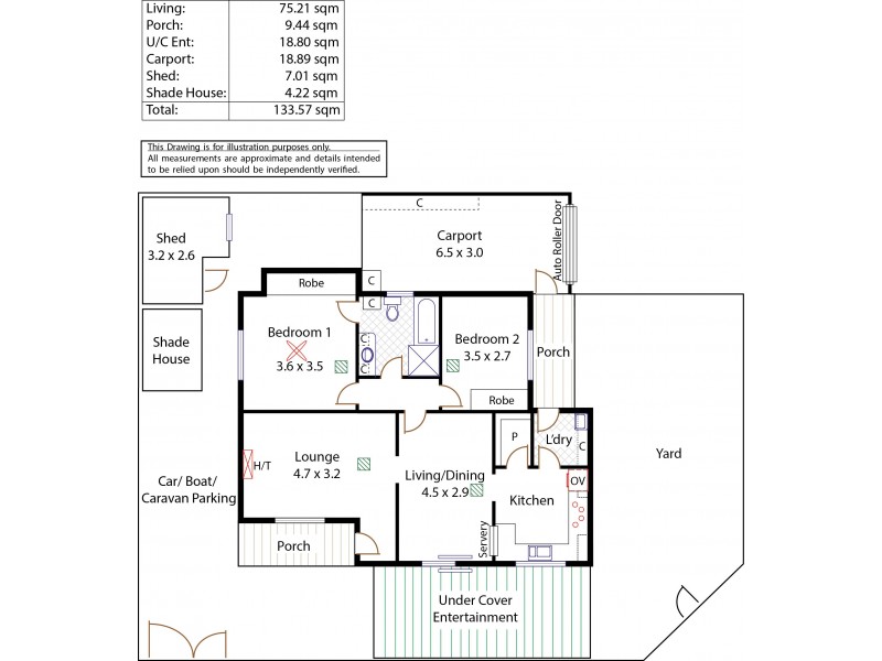 Unit 1/16 Staffa Street, Broadview SA 5083 Floorplan