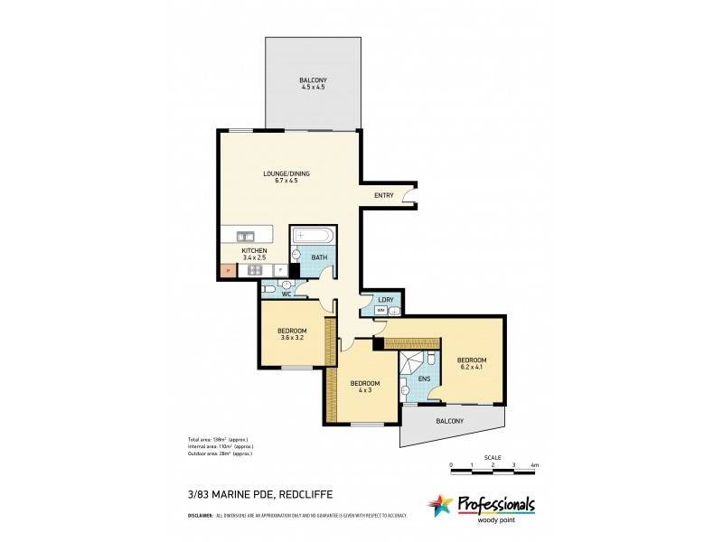 3/83 Marine Parade, Redcliffe QLD 4020 Floorplan