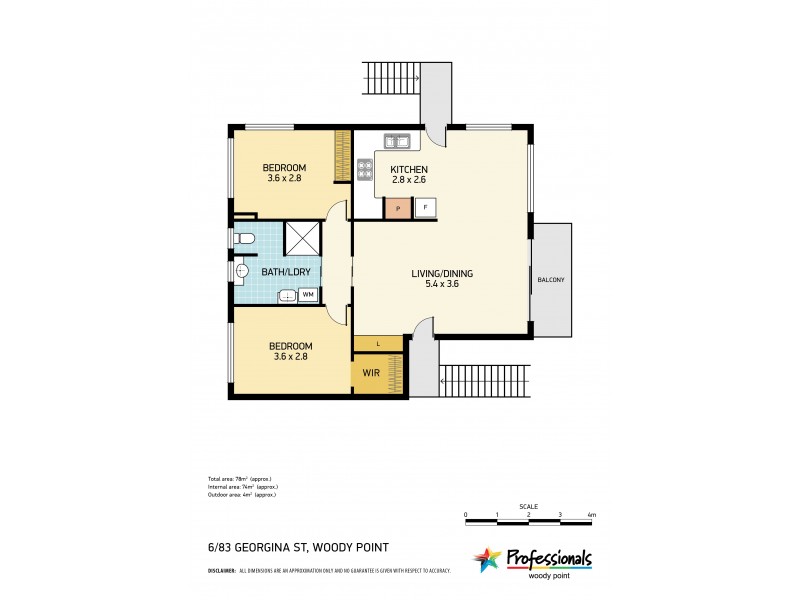 6/83 Georgina Street, Woody Point QLD 4019 Floorplan