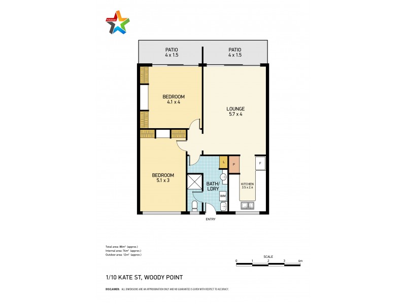 1/10 Kate Street, Woody Point QLD 4019 Floorplan
