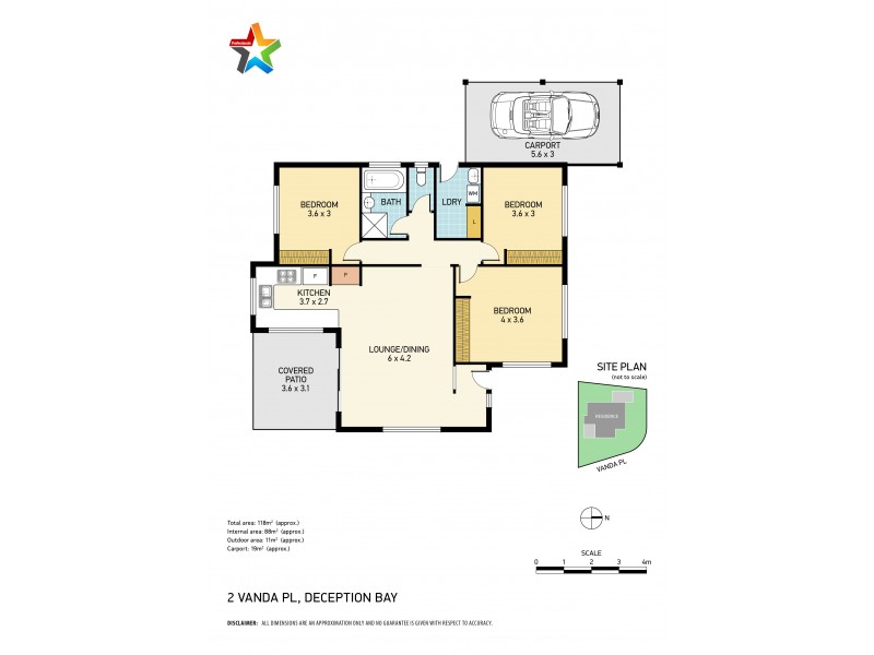 2 Vanda Place, Deception Bay QLD 4508 Floorplan