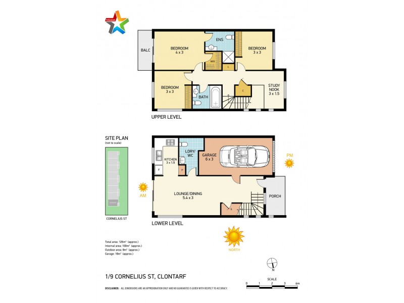 1/9 Cornelius Street, Clontarf QLD 4019 Floorplan