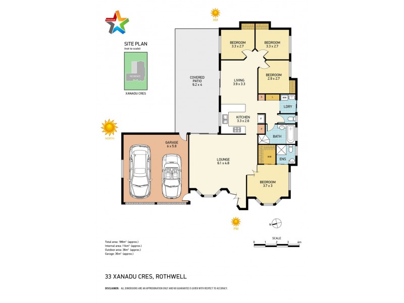 33 Xanadu Crescent, Rothwell QLD 4022 Floorplan