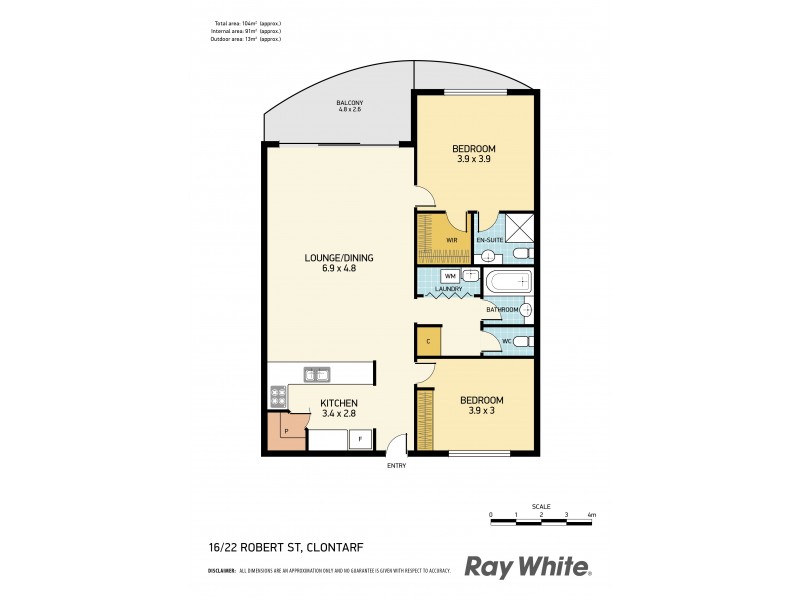 16/22 Robert Street, Clontarf QLD 4019 Floorplan