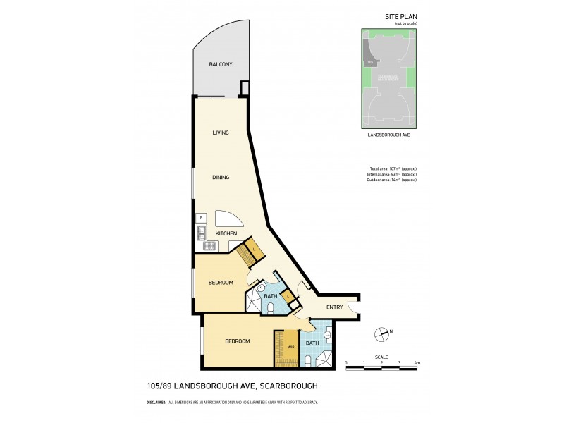 105/89 Landsborough Avenue, Scarborough QLD 4020 Floorplan