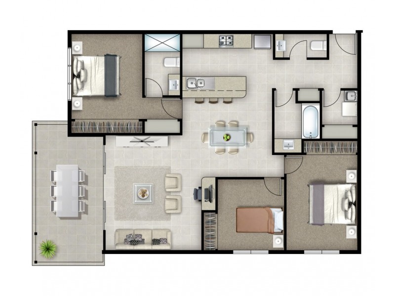 4/2 Manley Street, Redcliffe QLD 4020 Floorplan