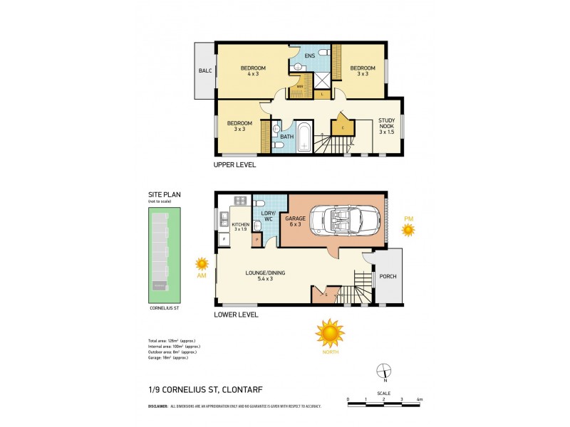 1/9 Cornelius Street, Clontarf QLD 4019 Floorplan