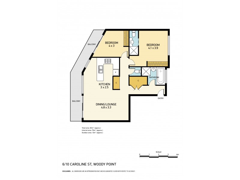 6/10 Caroline Street, Woody Point QLD 4019 Floorplan