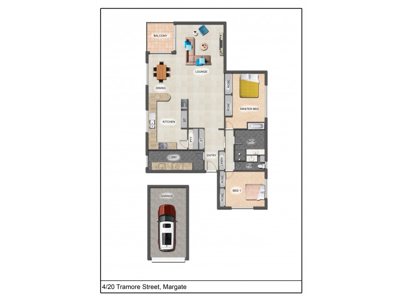 4/20 Tramore Street, Margate QLD 4019 Floorplan