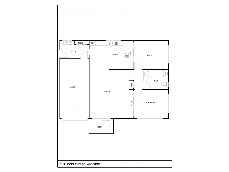 1/19 John Street, Redcliffe QLD 4020 Floorplan