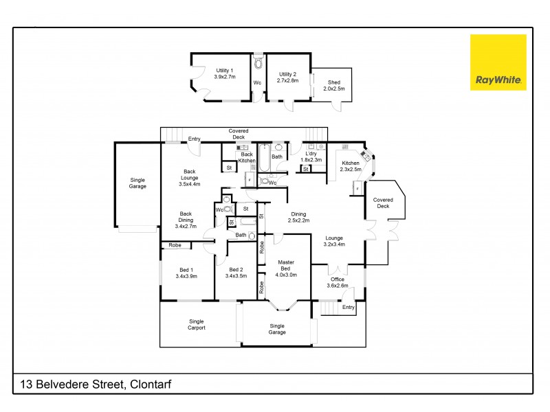 13 Belvedere Street, Clontarf QLD 4019 Floorplan