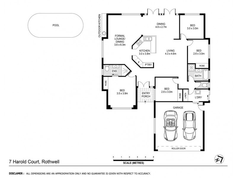 7 Harold Court, Rothwell QLD 4022 Floorplan