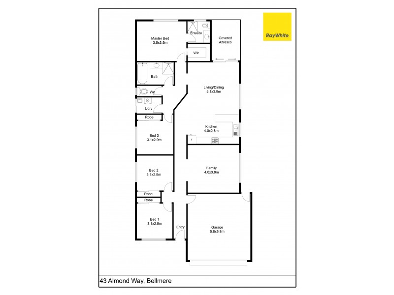 43 Almond Way, Bellmere QLD 4510 Floorplan