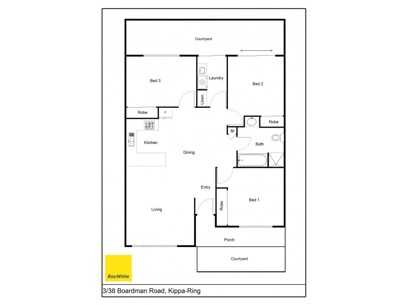 3/38 Boardman Road, Kippa-ring QLD 4021 Floorplan